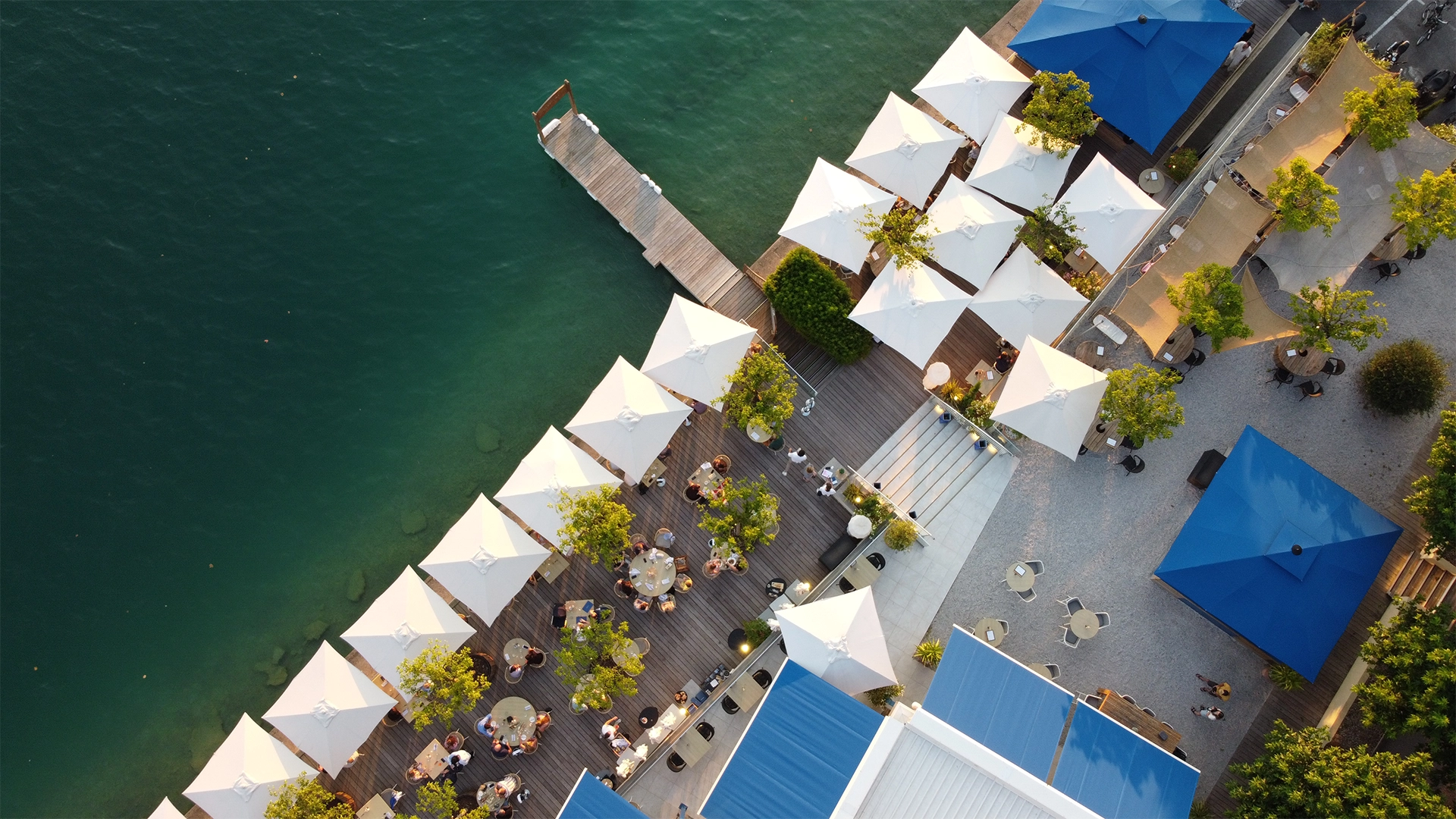 Une photo du restaurant Bleu 1801 vue du ciel